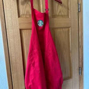 BRAND NEW Starbucks Red Seasonal Apron-one size